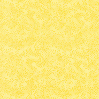 Wilmington Essentials - Swirling Leaves Lemon Yellow Yardage