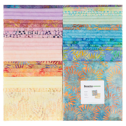 Bali Batiks Sunflower Daze Favorites 10" Squares