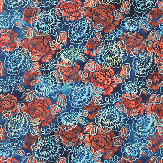 Artisan Batiks - Hermosa Floral Midnight Yardage