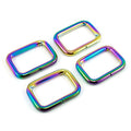 Emmaline 1" Rectangular Rings - Set of Four Rainbow Primary Image