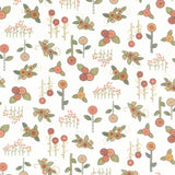 Home Sweet Home (Henry Glass) - Small Applique Flowers Cream Yardage Primary Image