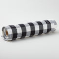 Easy Living Toweling - Large Gingham Black White 18" Wide Yardage Alternative View #1