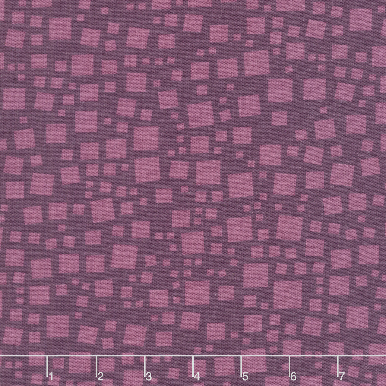 Xanadu - Tonal Squares Dark Wine Yardage Primary Image
