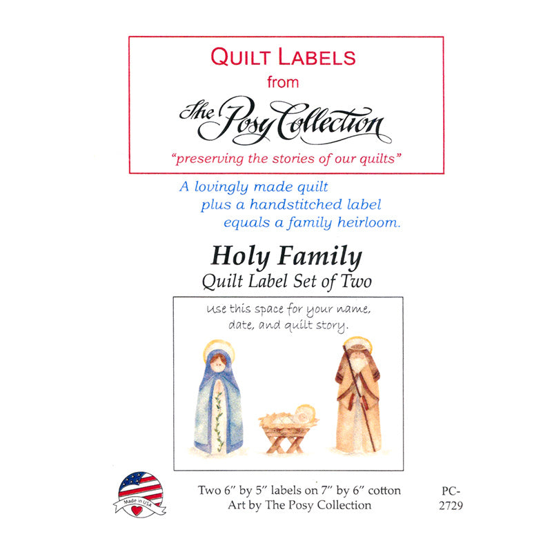 Holy Family Quilt Labels Alternative View #1