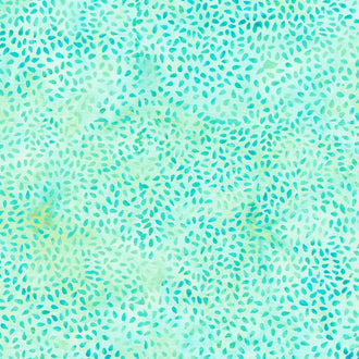 Morning Glory Batiks - Seeds Teal Chameleon Yardage