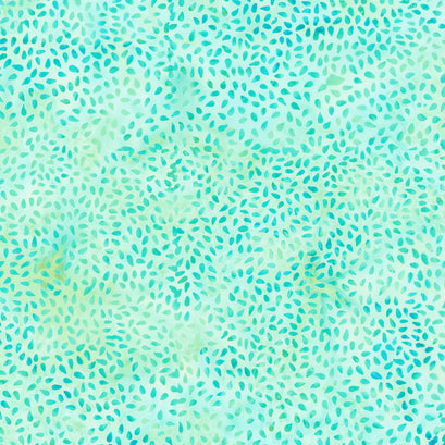 Morning Glory Batiks - Seeds Teal Chameleon Yardage