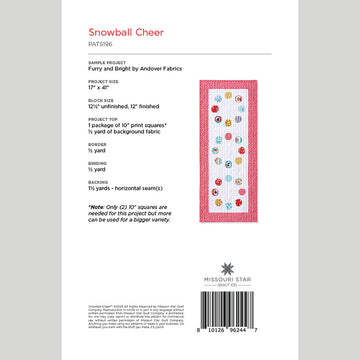 Snowball Cheer Quilt Pattern by Missouri Star Alternative View #1