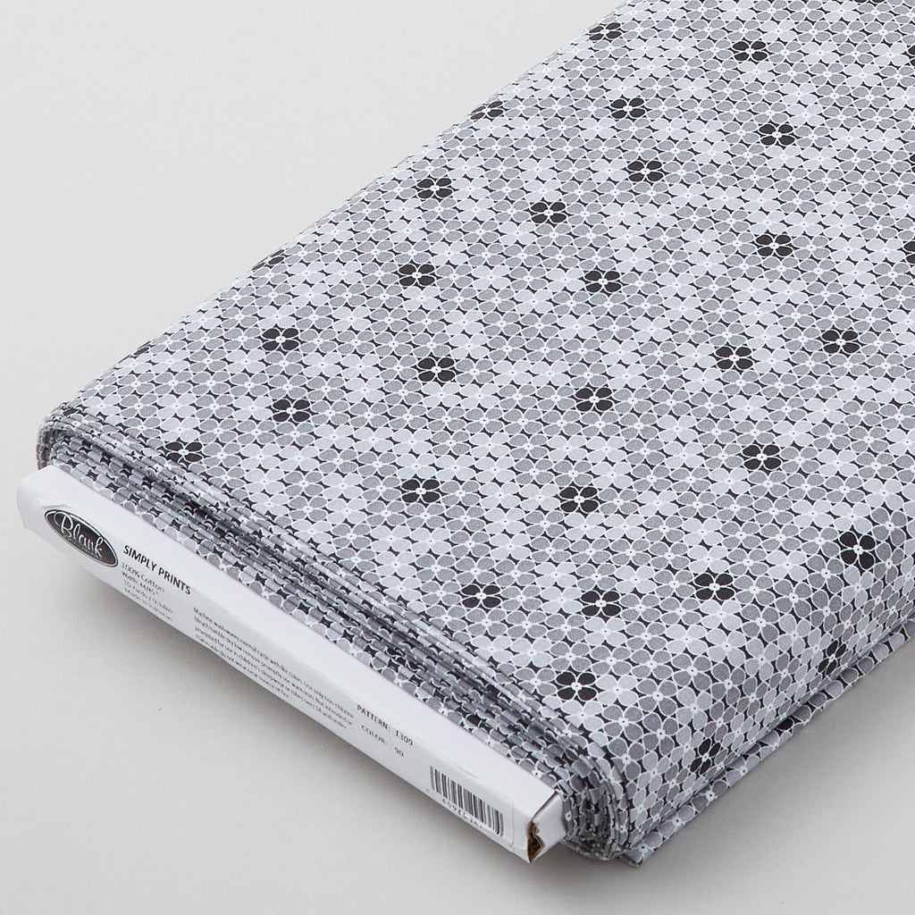 Simply Prints - Floral Geo Gray 10 Yard Bolt Primary Image