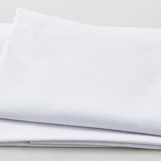 Morning Mist - Dotted Floral White on White 2 Yard Cut