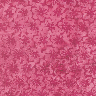 Bountiful Batiks - Petunia Raspberry Yardage