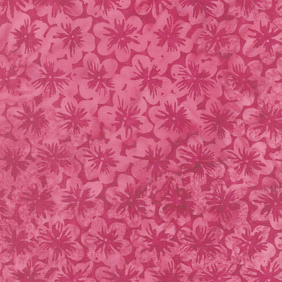Bountiful Batiks - Petunia Raspberry Yardage