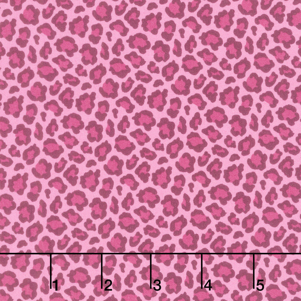 Floralicious - Cheetah Pink Yardage Primary Image