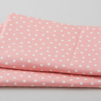 Cream Dots on Blush 2 Yard Cut