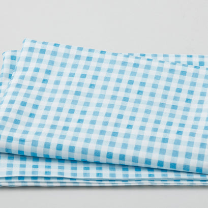 Picnic by the Lake - Summer Gingham Blue 2 Yard Cut