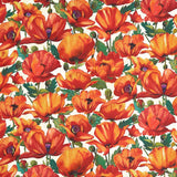 Charisma - Packed Poppies Cream Multi Yardage Primary Image