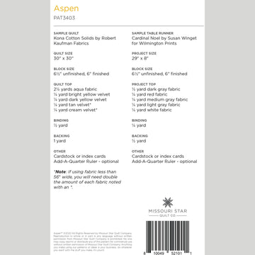 Digital Download - Aspen Quilt Pattern by Missouri Star Alternative View #1