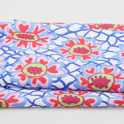 Kaffe Fassett - February 2023 Flower Net White 2 Yard Cut