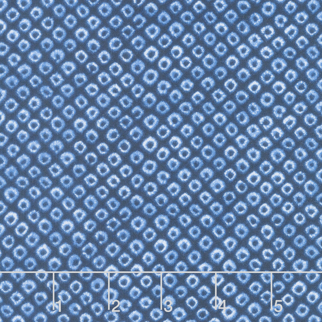 Shibori Blues - Packed Dots Navy Yardage Primary Image