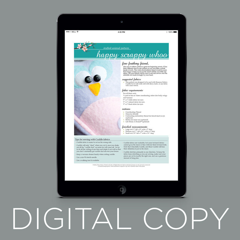Digital Download - Happy Scrappy Whoo Pattern Primary Image