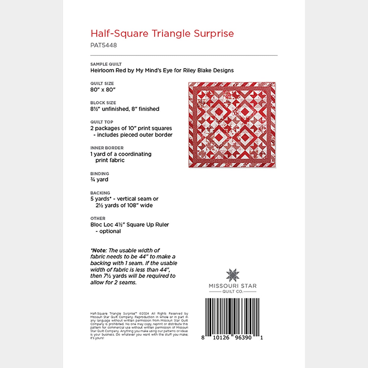 Half-Square Triangle Surprise Quilt Pattern by Missouri Star Alternative View #1