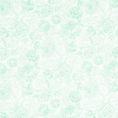 Blush - Floral Toile Green Yardage