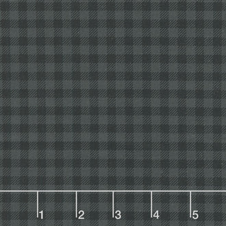 Monochrome Black - Plaid Black Yardage
