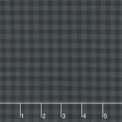 Monochrome Black - Plaid Black Yardage