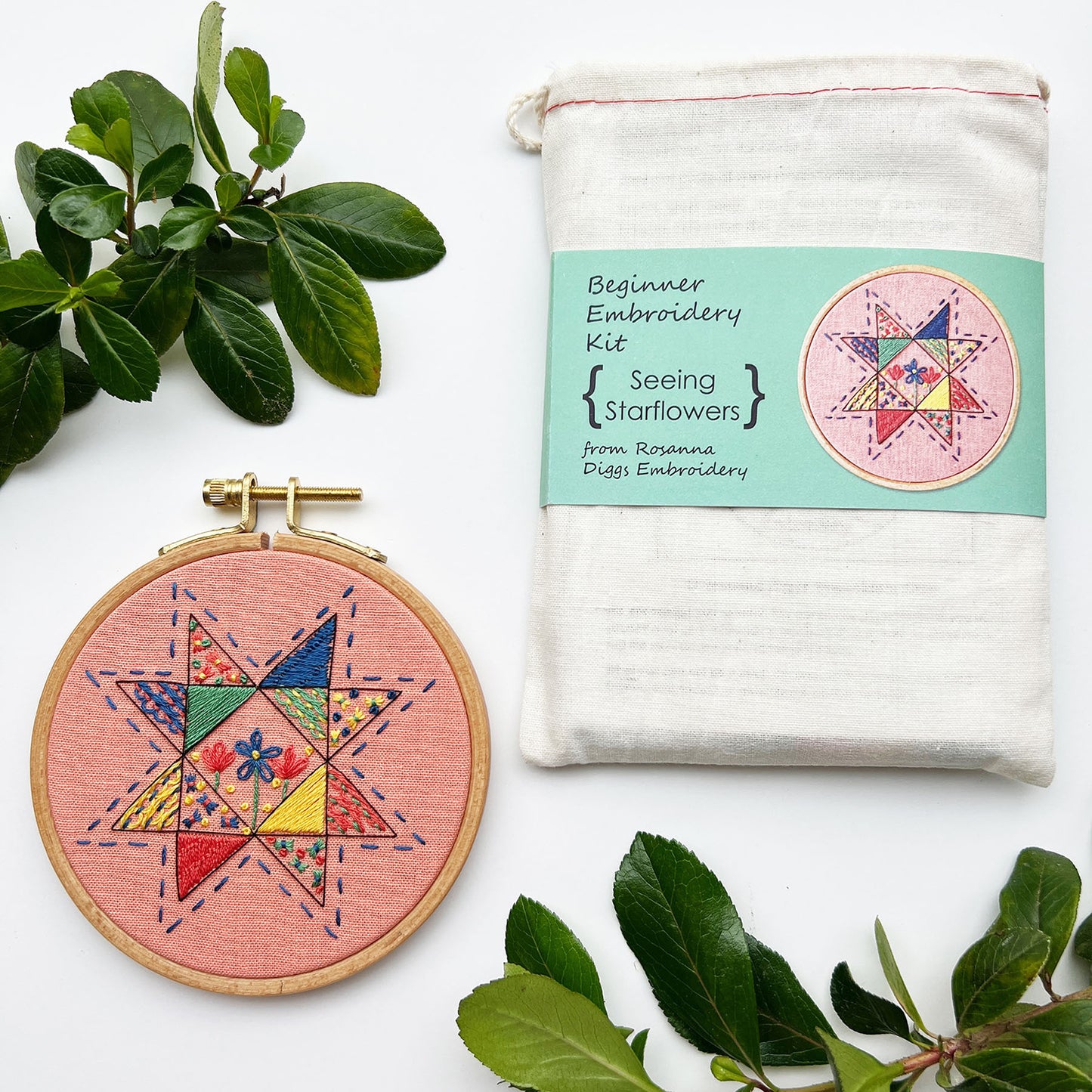 Seeing Starflowers Embroidery Kit Alternative View #1
