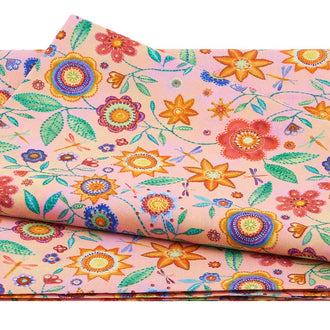 Loca Linda 2 - Medium Floral Coral 2 Yard Cut