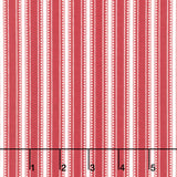 Heirloom Red - Stripe Berry Yardage Primary Image