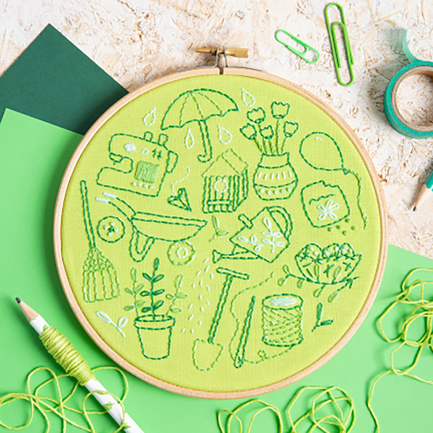 Spring Doodles Embroidery Kit Primary Image