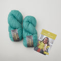 Coles Down Shawl Crochet Kit - Malachite Green