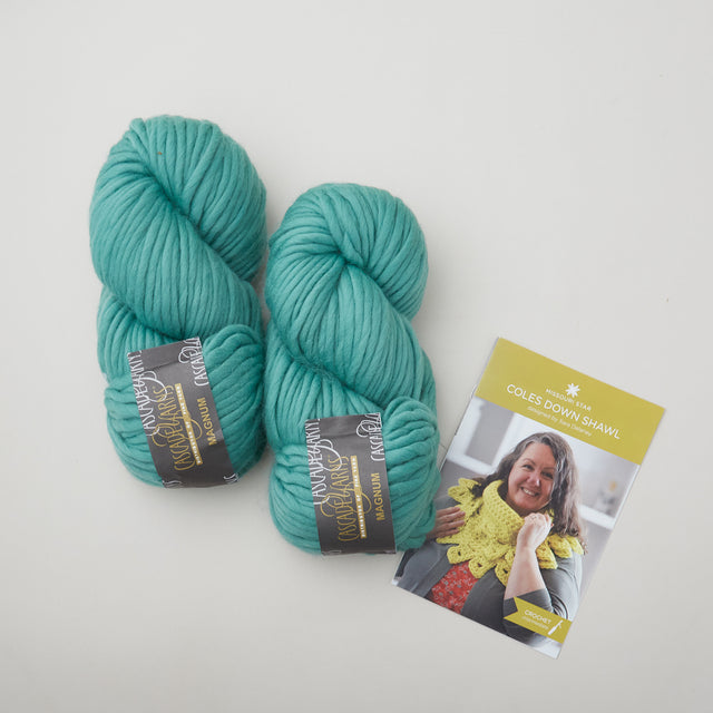 Coles Down Shawl Crochet Kit - Malachite Green Primary Image