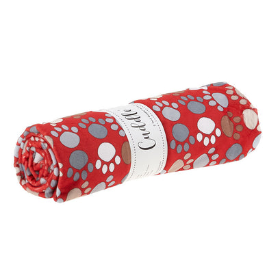 Cuddle® Digital Print - Paw-some Scarlet 2 Yard Cut