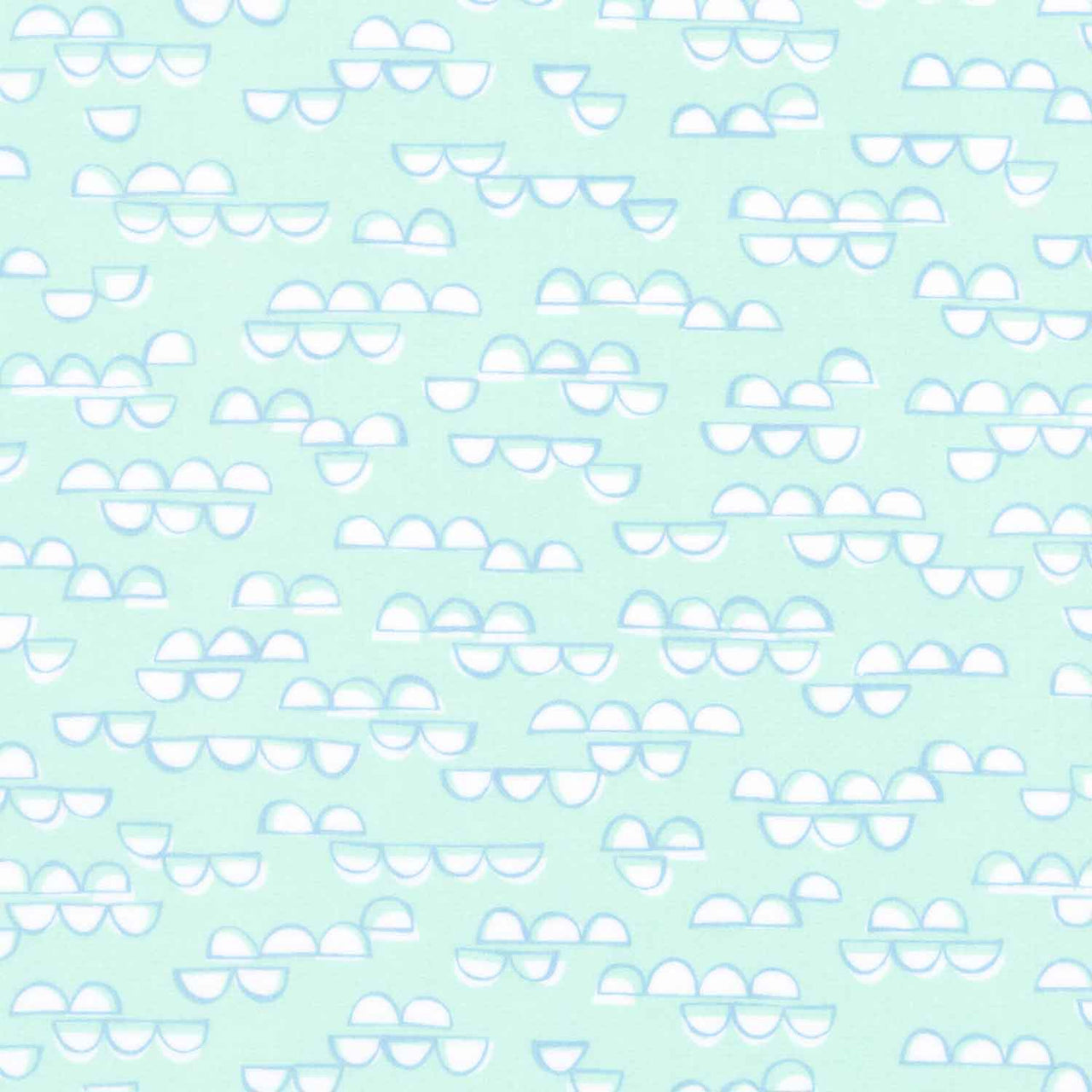 Cozy Cotton Flannels - Over the Moon Full Collection Half Circles Breeze Yardage Primary Image