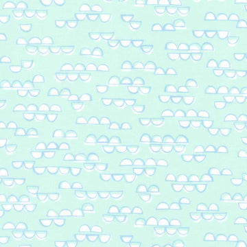 Cozy Cotton Flannels - Over the Moon Full Collection Half Circles Breeze Yardage Primary Image