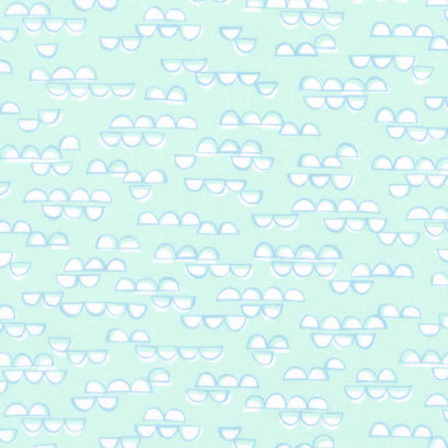 Cozy Cotton Flannels - Over the Moon Full Collection Half Circles Breeze Yardage