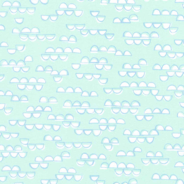 Cozy Cotton Flannels - Over the Moon Full Collection Half Circles Breeze Yardage Primary Image
