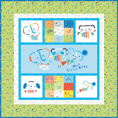Crayola Our Little Band Quilt Kit