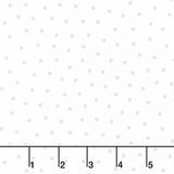 Little Lambies - Polka Dots White Grey Yardage Primary Image