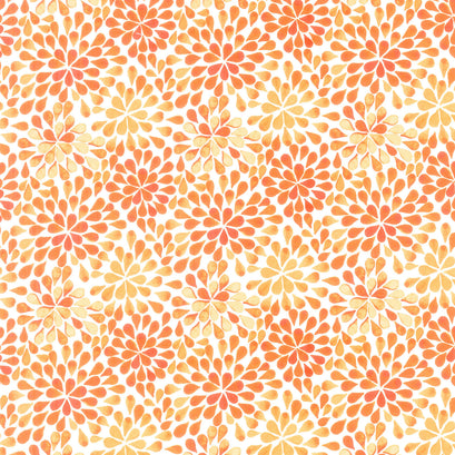 Summer Breeze - Petals Orange Yardage