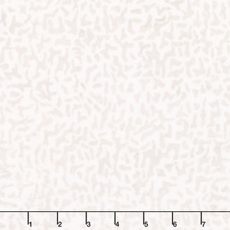 Tonga Batiks - Vanilla Tonal Floral Pearl Yardage