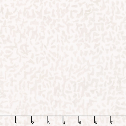 Tonga Batiks - Vanilla Tonal Floral Pearl Yardage