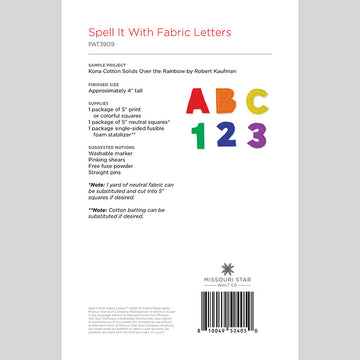Digital Download - Spell It With Fabric Letters Pattern by Missouri Star Alternative View #1