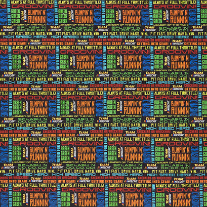 Nascar - Drive Fast Black Yardage
