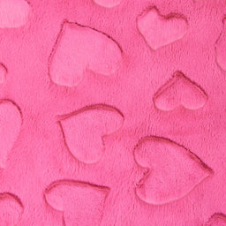 Luxe Cuddle® - Hearts Fuchsia Yardage Primary Image