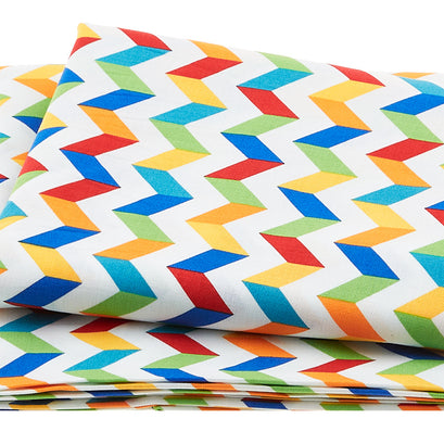 Multi Chevron White 2 yard cut