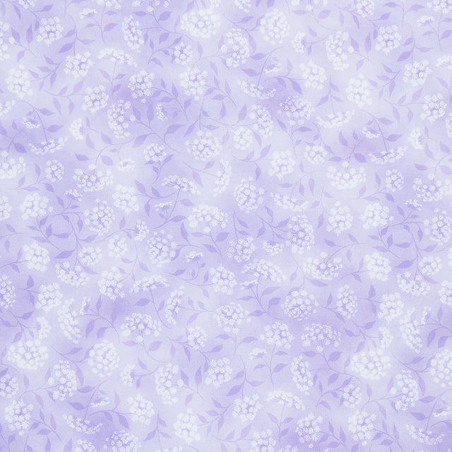 Fusions Wide - Flowers Hyacinth 108" Wide Backing Primary Image