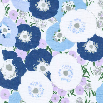 Embrace - Double Gauze Prints Fresh Cut Embrace Bluebell Yardage