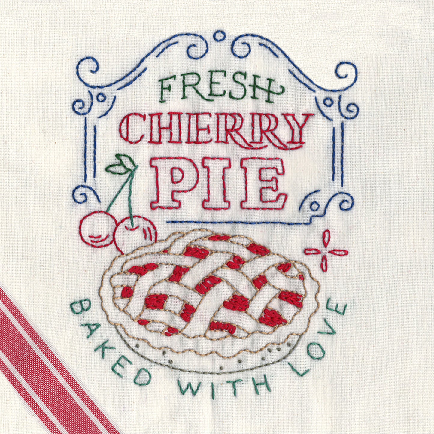 Aunt Martha's Slice of Pie Iron-On Embroidery Pattern Alternative View #3
